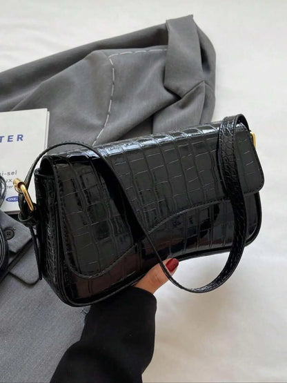 26 Spring/Summer Women'S Saddle Bag, Daily Shoulder Bag and Crossbody Bag, Classic Shoulder Bag, Elegant Magnetic Sealed Saddle Bag, Suitable for Daily Use, Party Attendance